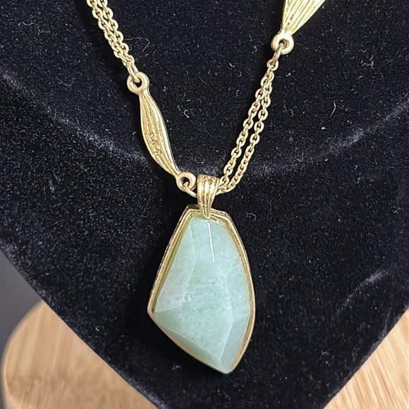 Chloe Isabel Jade Gold Long Multi Chain Necklace Classy - Picture 2 of 12